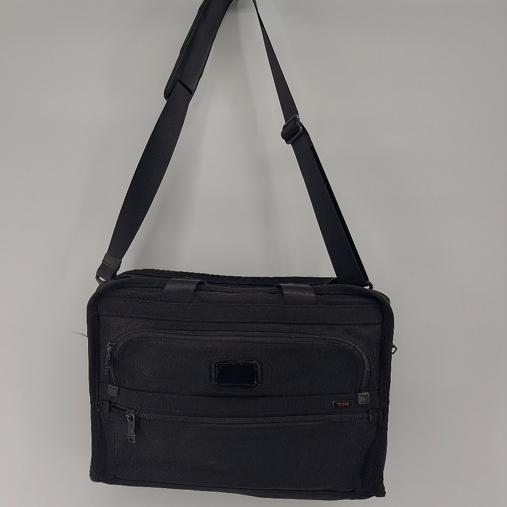 Tumi laptop bag in black